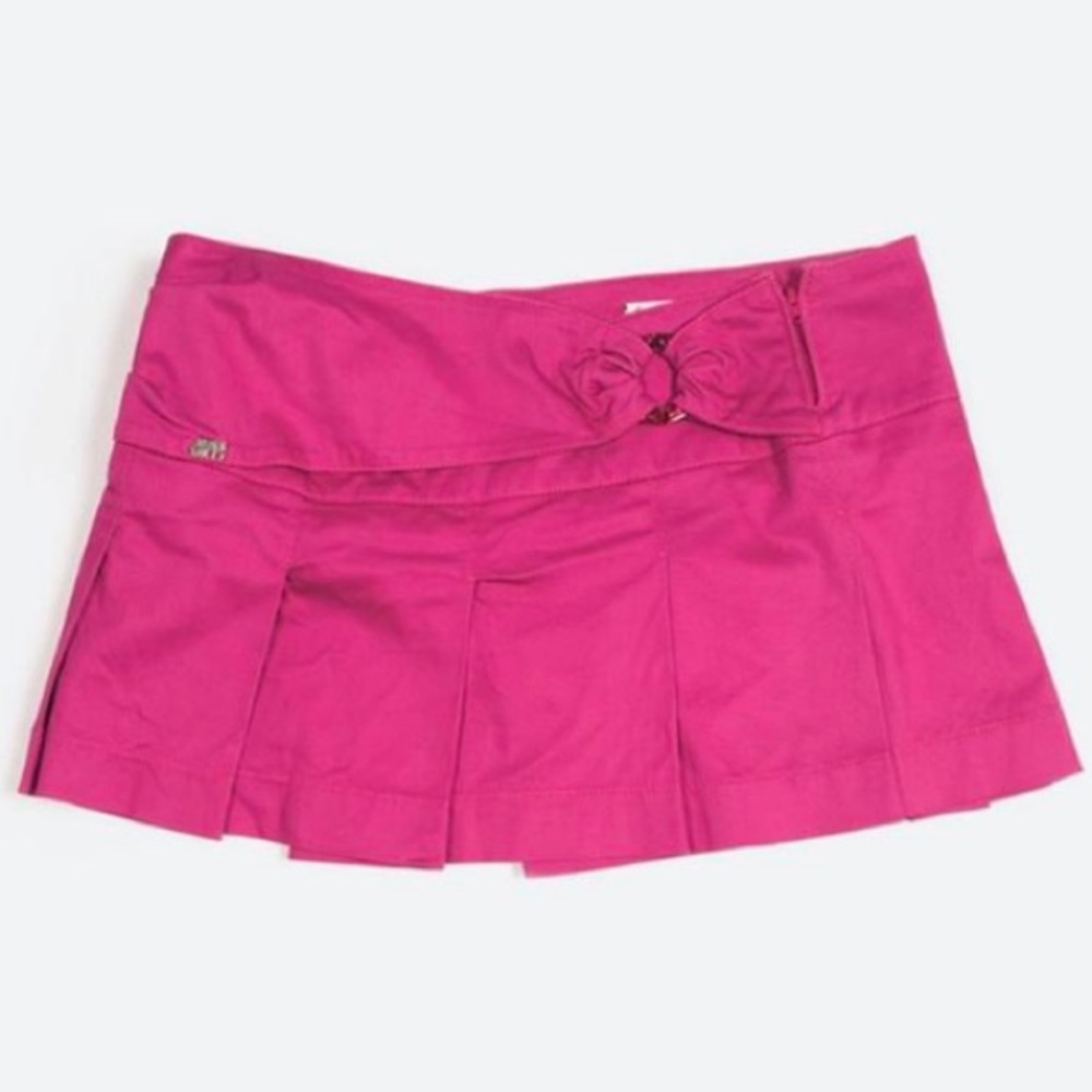 Miss Sixty Pink Pleated Mini Skirt